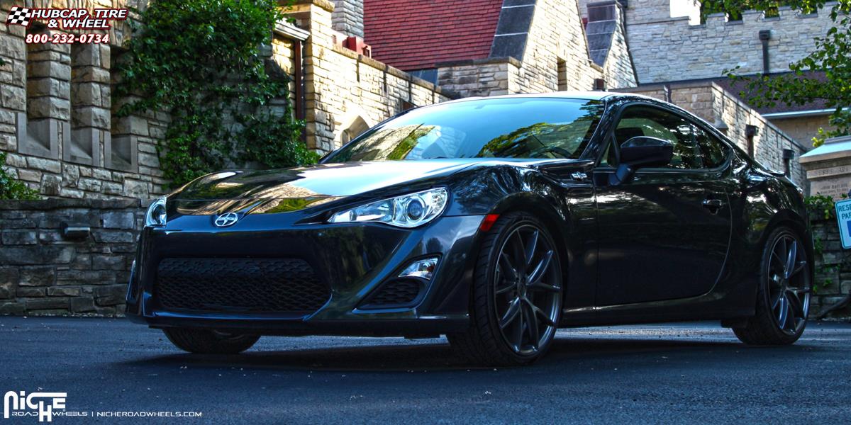 vehicle gallery/toyota frs niche misano m116 19x85  Anthracite wheels and rims